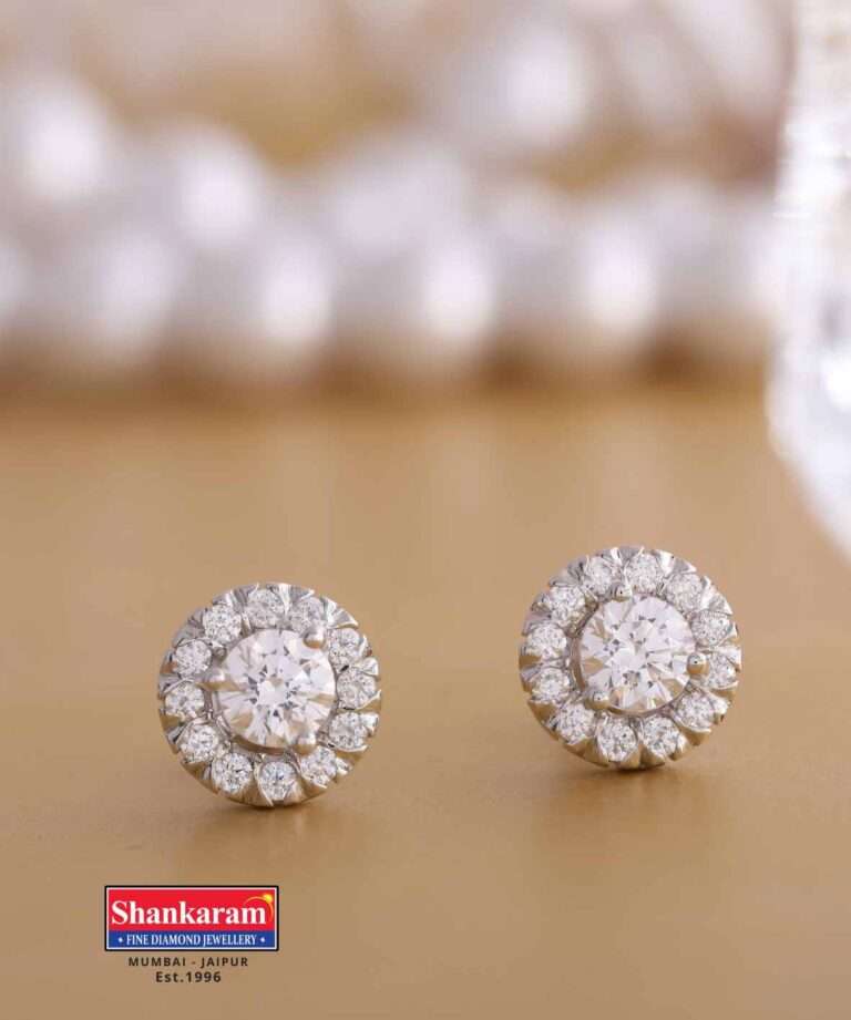 Radiant Diamond Stud Earrings