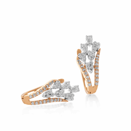 Elegant Fusion: Marquise & Round Diamond BaliDesigned for versatile wear, these Balies celebrate fine craftsmanship with a unique mix of marquise and round-cut diamonds.