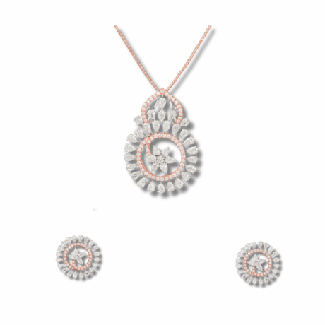 Everyday Glow: Minimal Diamond Pendant Set