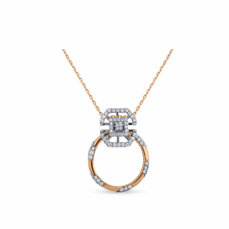 Celeste Charm: Sparkling Diamond Pendant Set