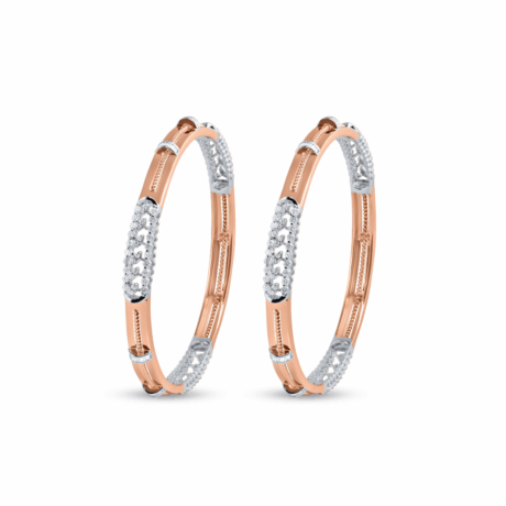 Shimmer Line: Sleek Diamond Bangle for Daily Wear