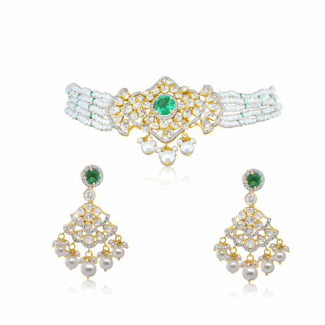 Sunburst Polki Chokar Set