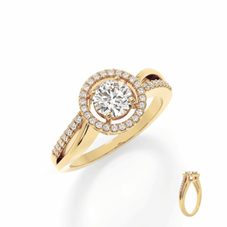 Promise Solitaire: Round Diamond Ring for Her