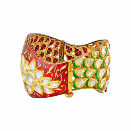 Heritage-Inspired Broad Jadau Kada