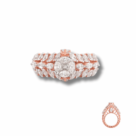 Starburst Cluster Diamond Ring