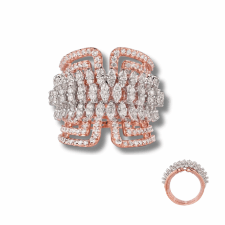 Marquise Bloom Diamond Cocktail Ring