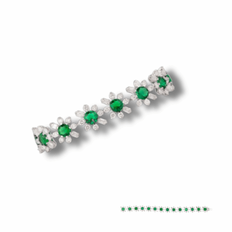 Twist of Cuts: Designer Tennis Bracelet