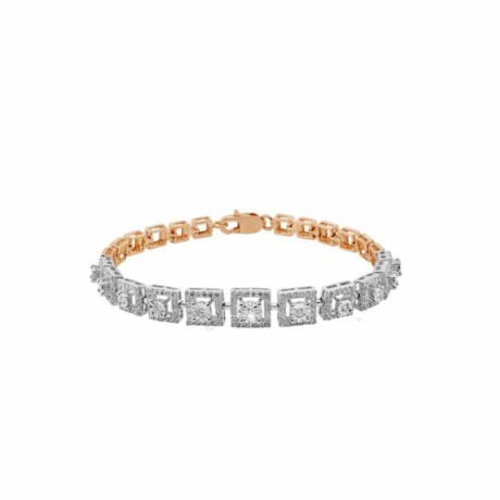 Twinkle Line: 14Kt Diamond Tennis Bracelet
