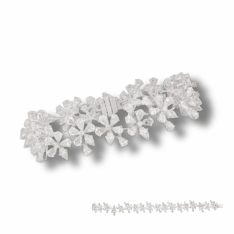 Fancy Line: Mixed-Cut Diamond Tennis Bracelet
