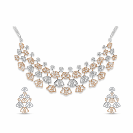 Eternal Vows: Diamond Wedding Necklace Set