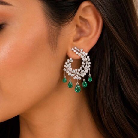 luxury nature-inspired chandelier hoop