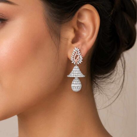 nature-inspired leaf motif danglers