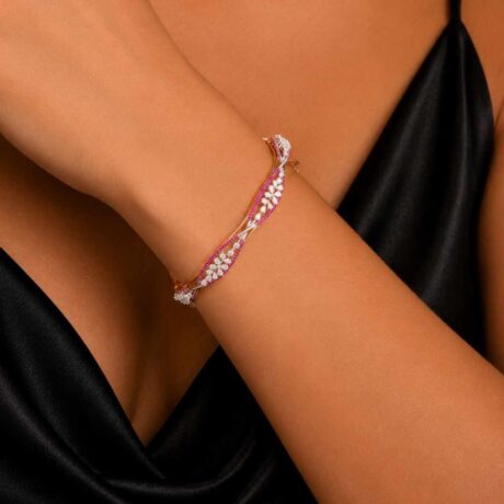 Crimson Bloom Bangle